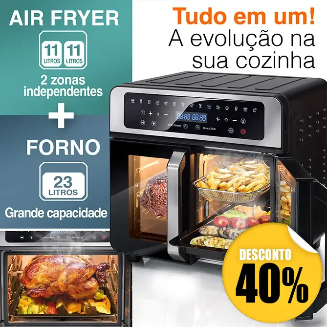 Air Fryer + Forno DUAL CHEF EVOLUTION