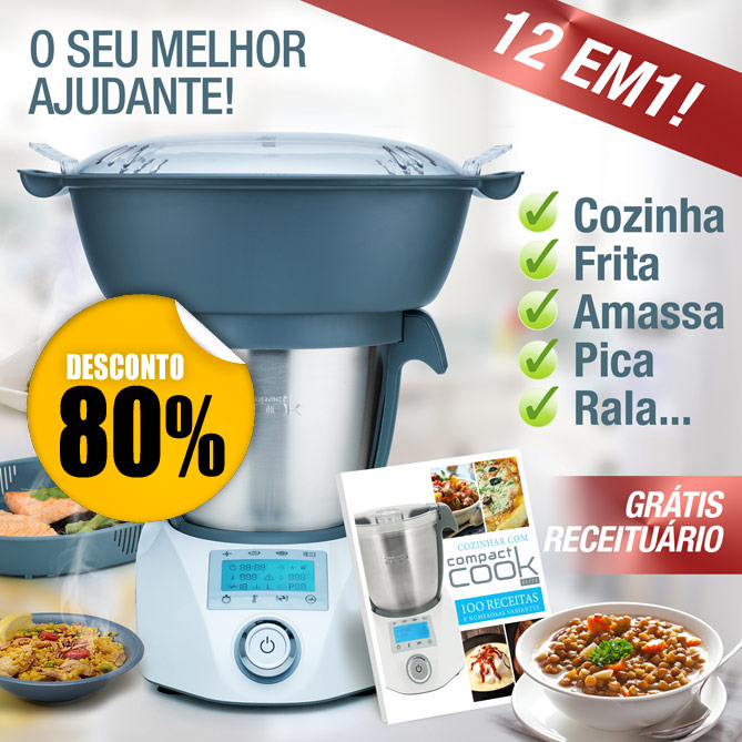 ROBOT DE COZINHA “COMPACT COOK”: O robot inteligente que cozinha por si!