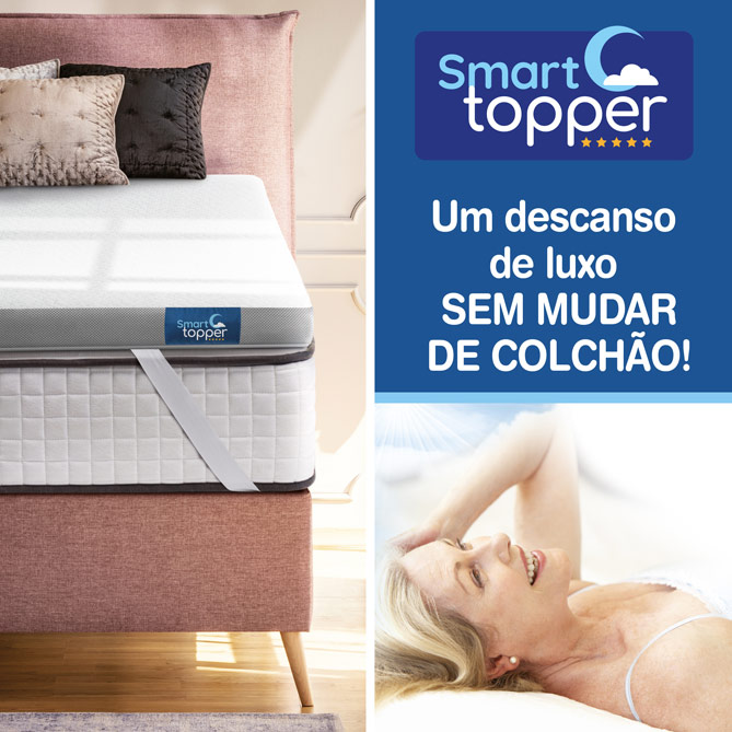 SMART Topper: SMART Topper transforma o seu antigo colchão no melhor sistema de descanso